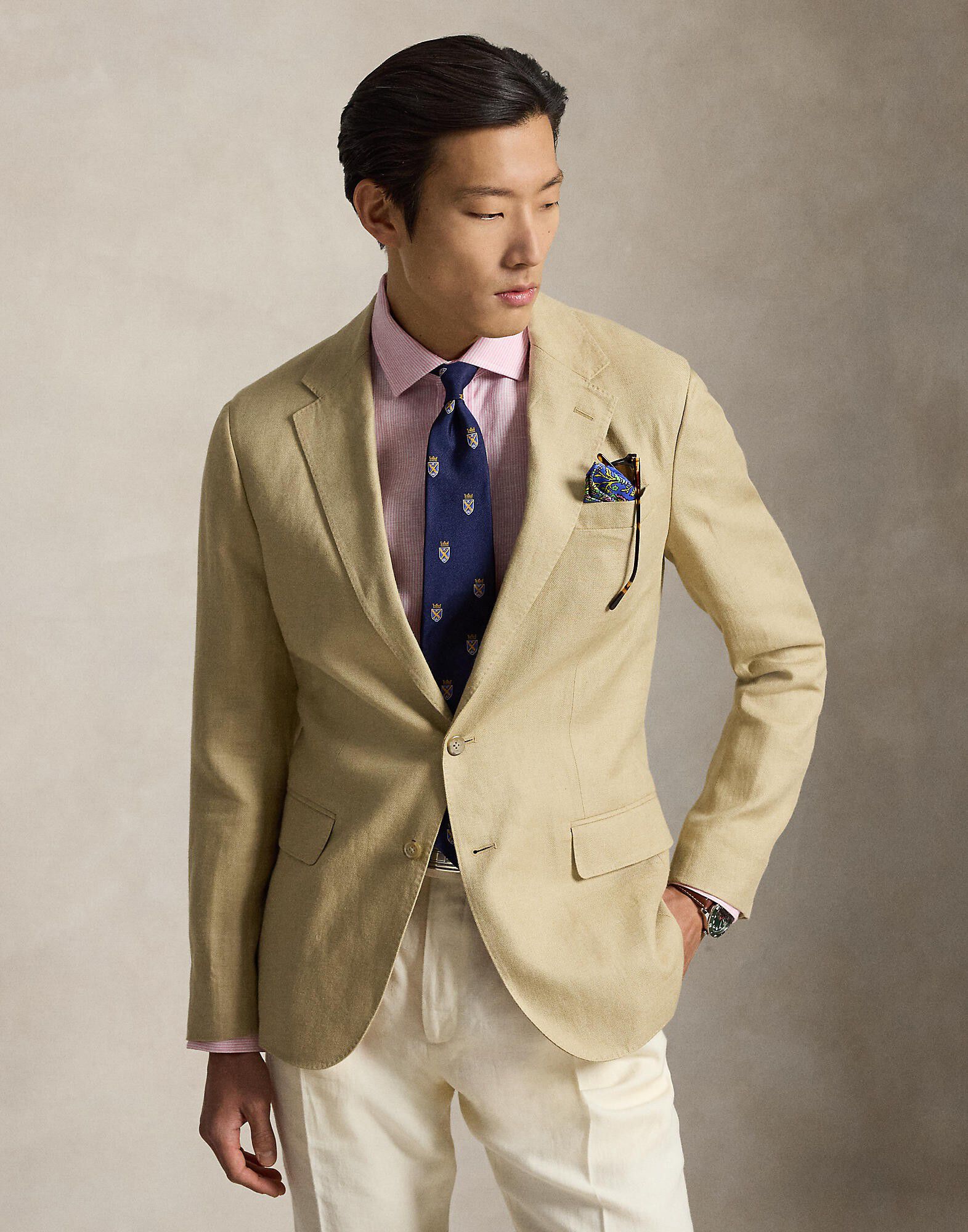 Polo Soft Modern Fit Linen-Blend Jacket