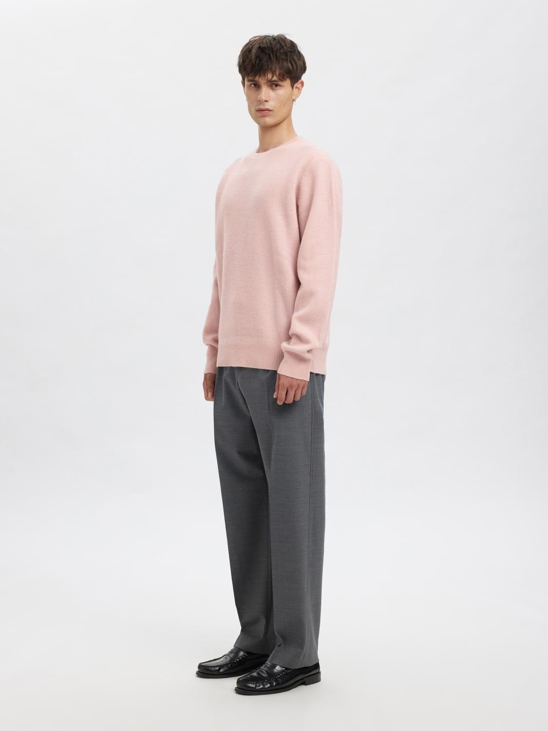 ANRRAGI LS KNIT WOOL CREW NECK