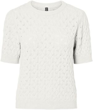 PCLELOU SS O-NECK KNIT NOOS BC