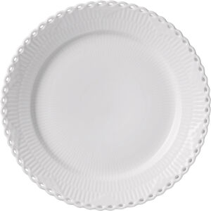 Hvid Helblonde tallerken 27 cm