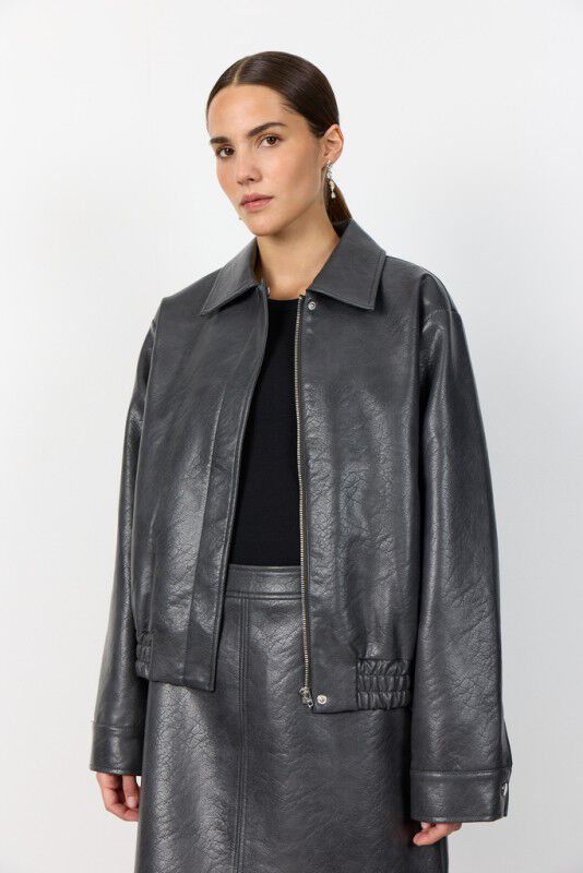 LR-PRESTON 1 Jakke M&oslash;rk gr&aring;