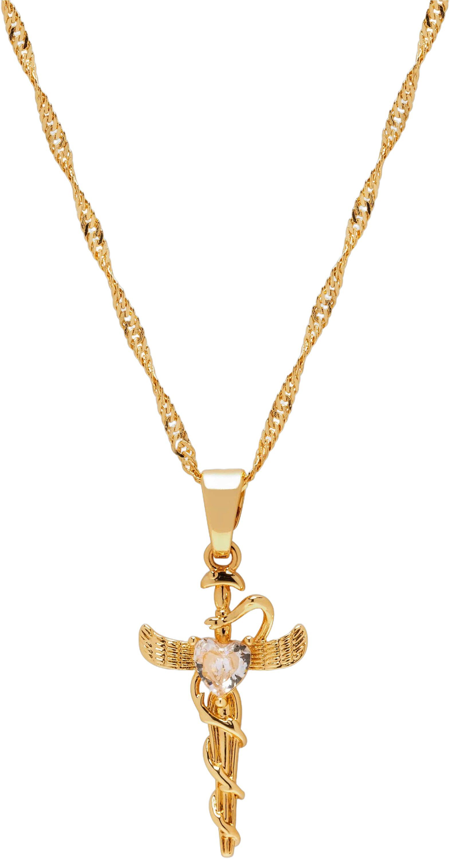 Women's Caduceus Pendant Necklace