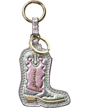 Western Boot Keyring Metallic