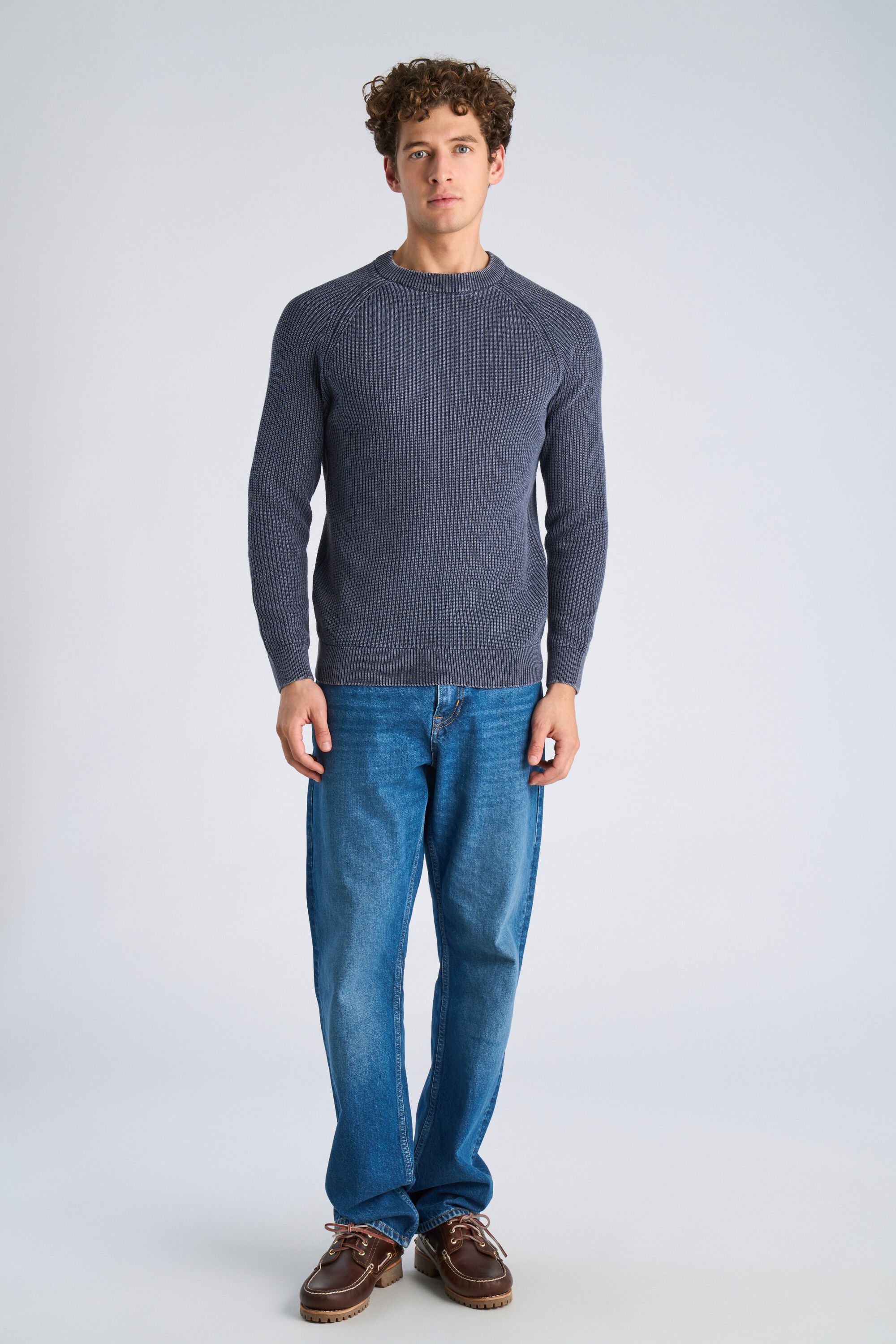 Recycled acid crew neck L/S