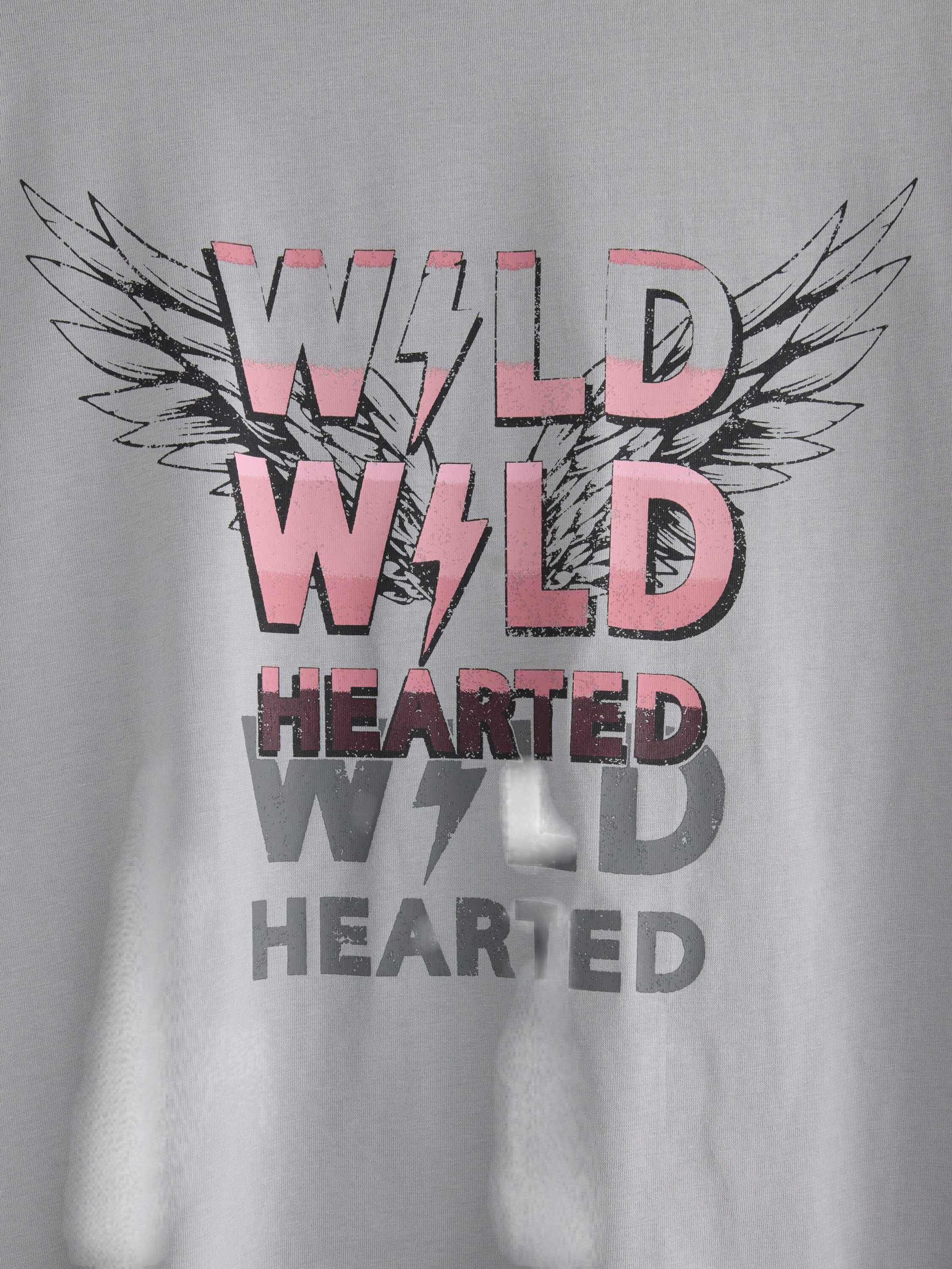 T-shirt i mjuk bomullstrik&aring; med ra