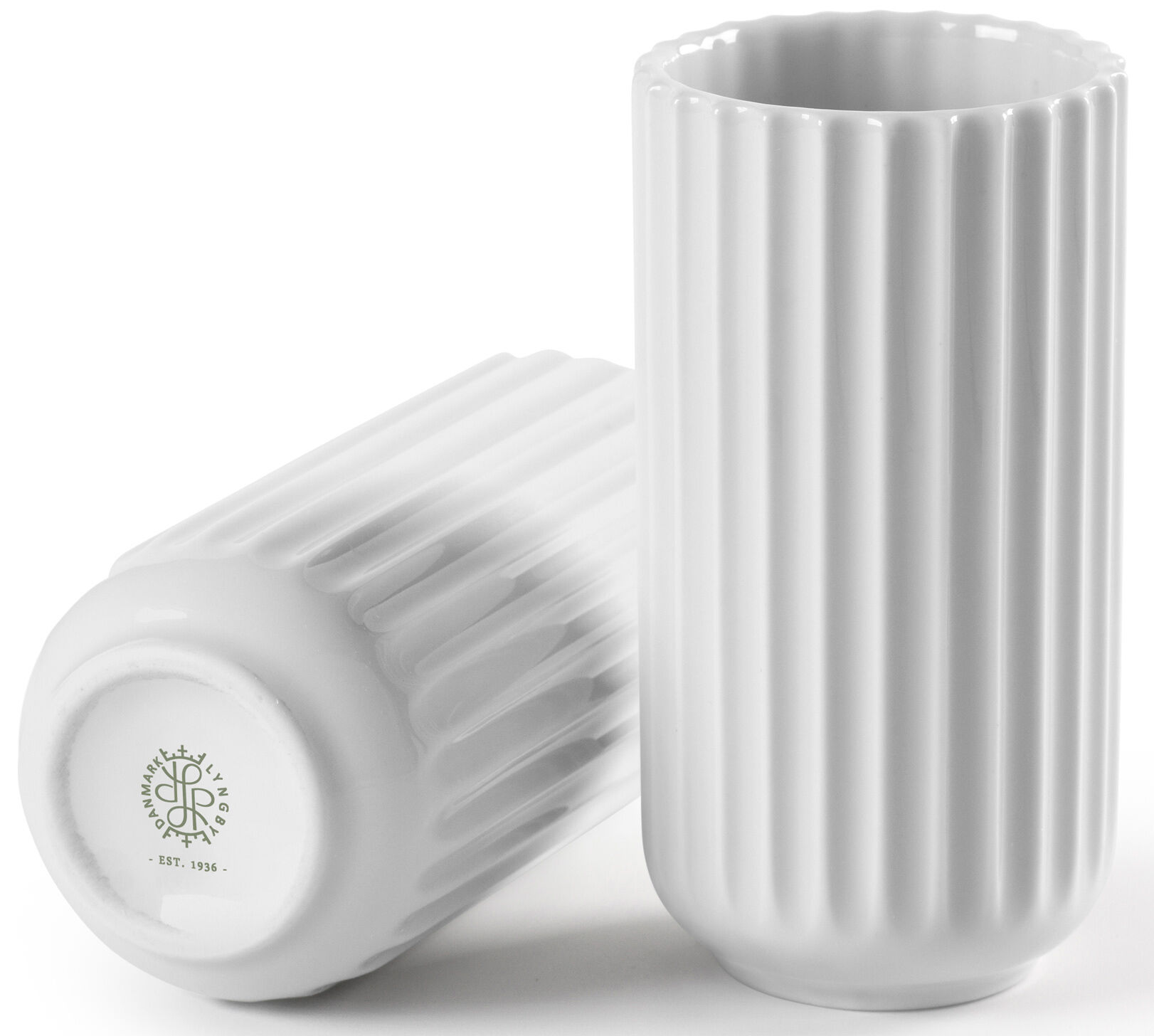 Lyngbyvasen 15 cm Vit