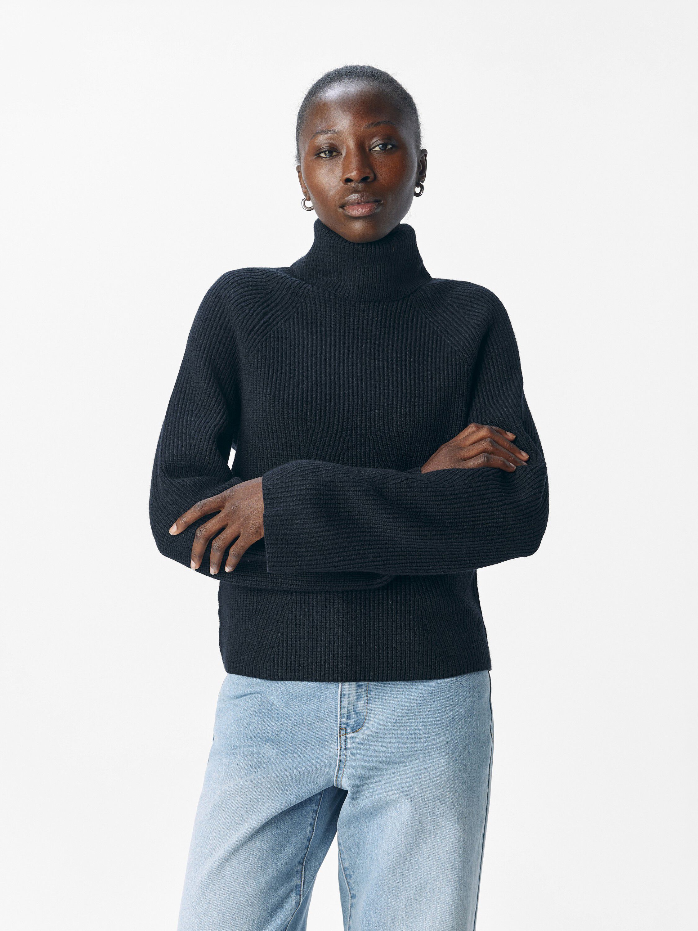 Objviola Ls Lo Rollneck Knit Noos