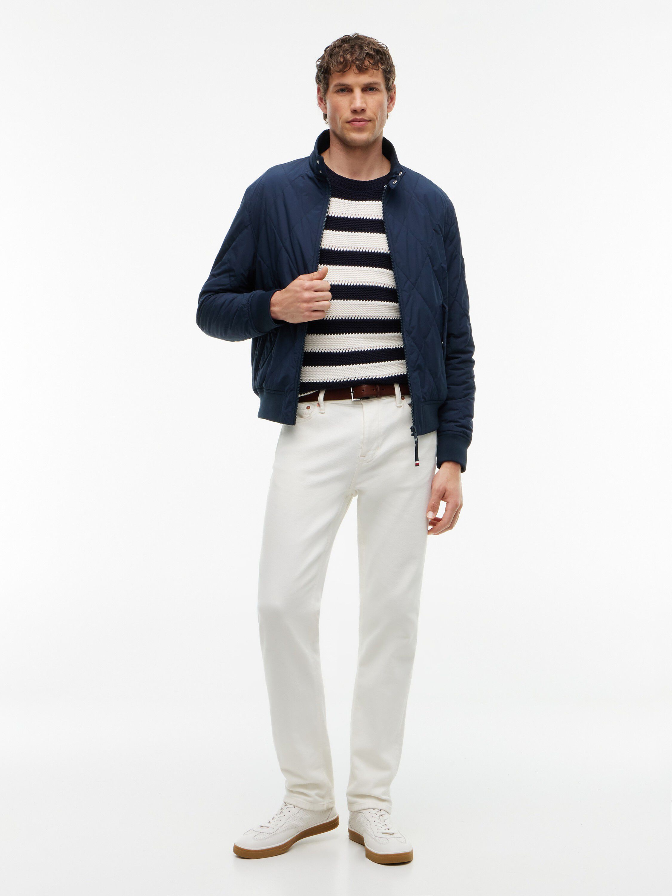 Water Repellent Packable Quilted Harrington Jacket