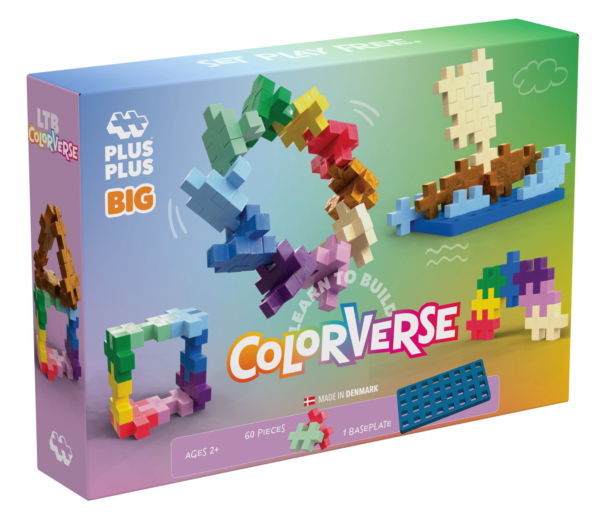 Plus Plus L&aelig;r at bygge farveunivers