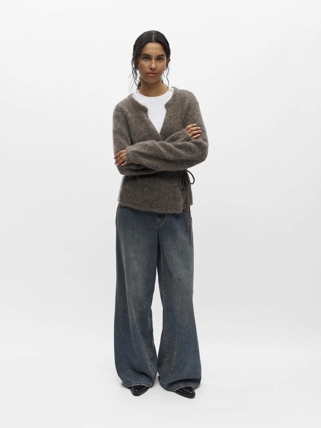 Objnete L/S Re Tie Cardigan Noos