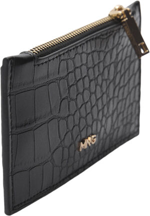 Animal print effect card holder