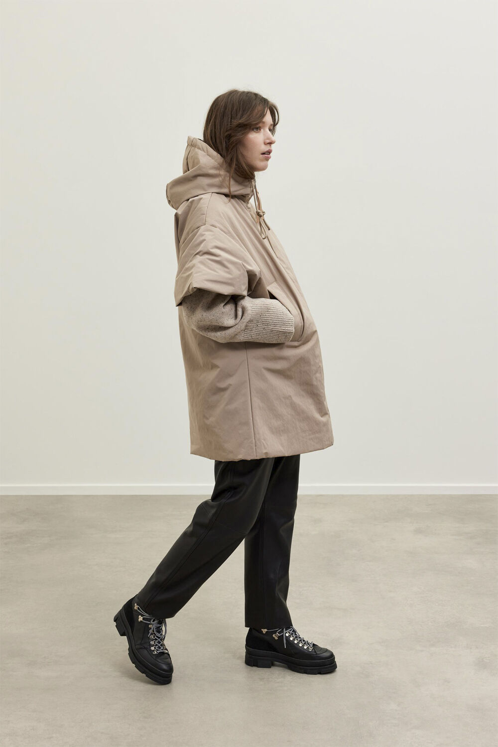 SLFMARIE CHINO MW LEATHER PANTS W N