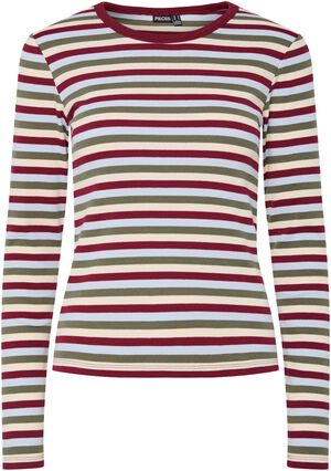 PCMAY LS STRIPED TOP JRS BC