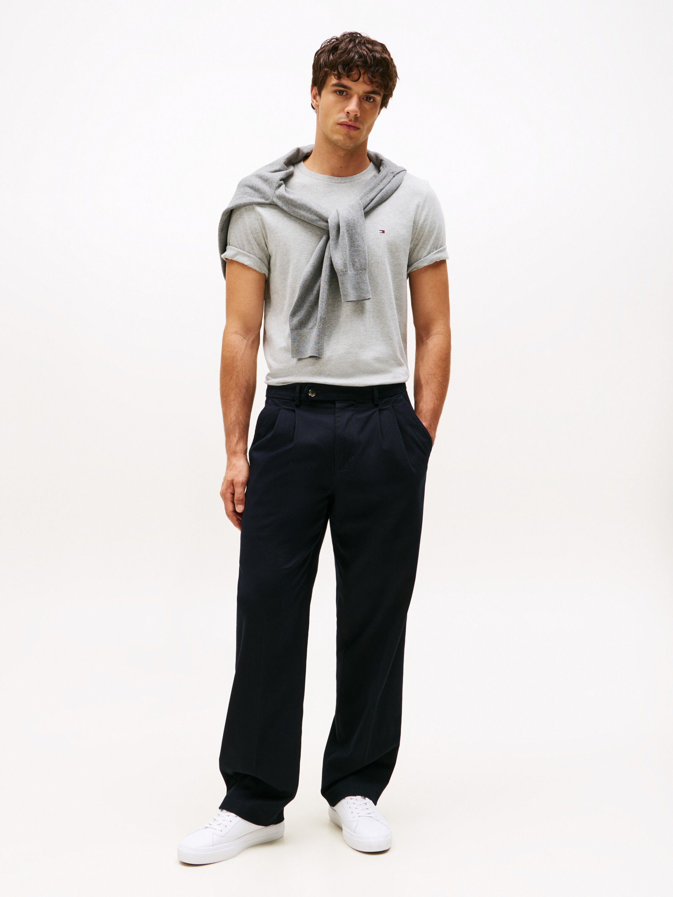 ESSENTIAL REG FIT HEATHER TEE