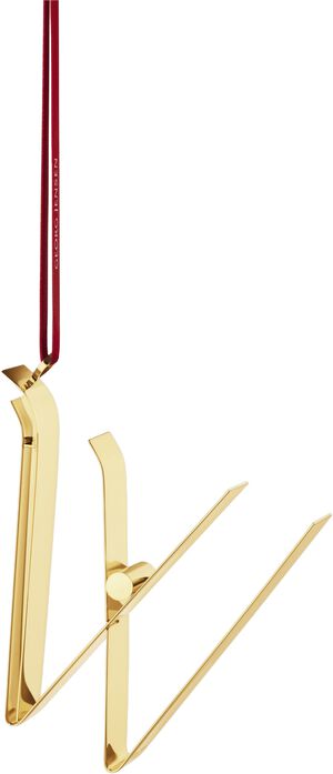 Bogstavsornament, forgyldt W