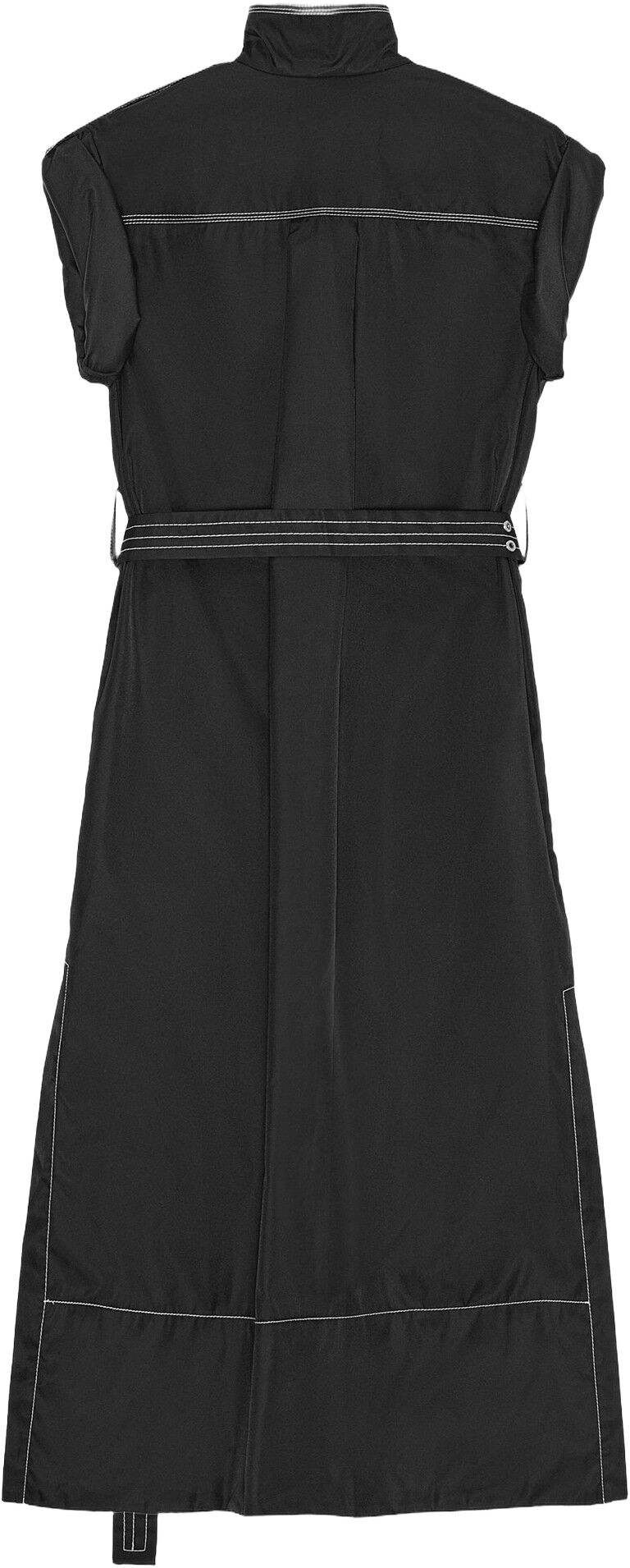 Duchesse Nylon Cowl Neck Long Dress