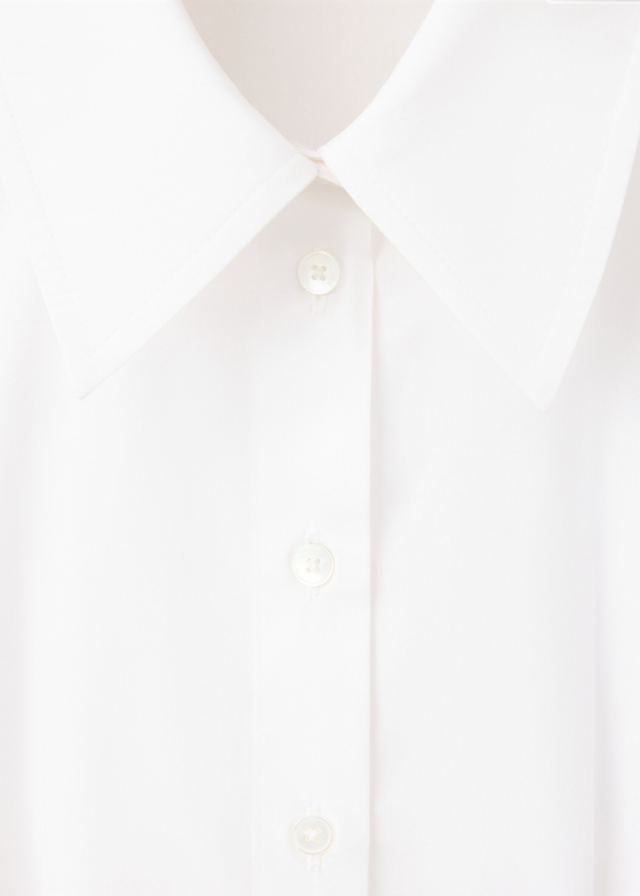 Pleated cotton shirt