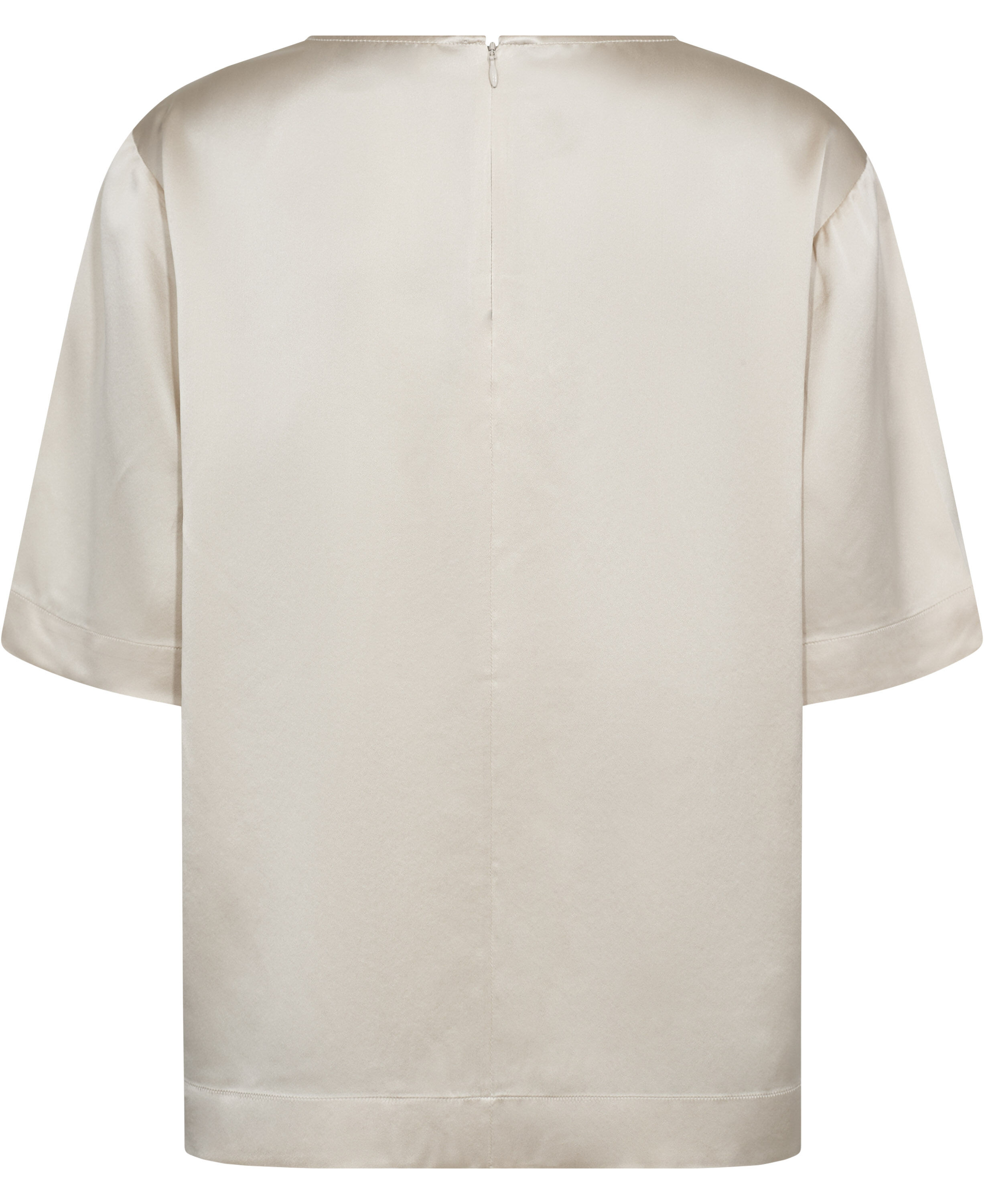 Gia 2 Kort&aelig;rmede bluse - 100% silke