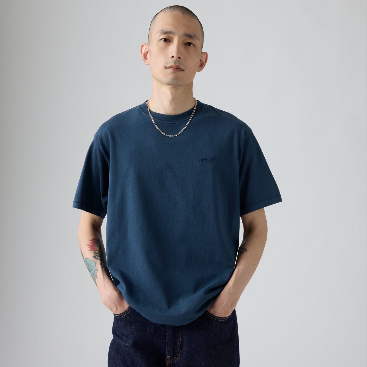 RED TAB VINTAGE TEE WHITE +