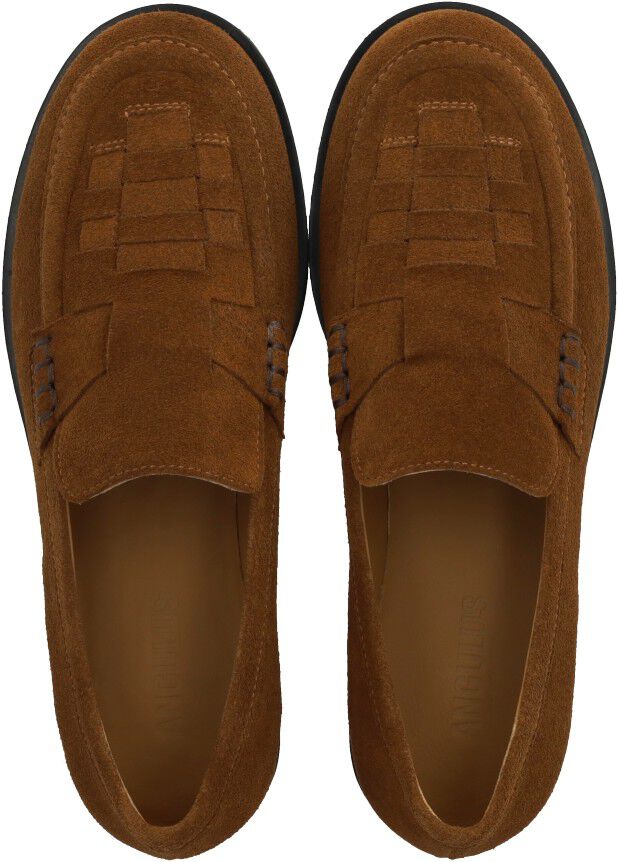 Loafer med fletdetalje
