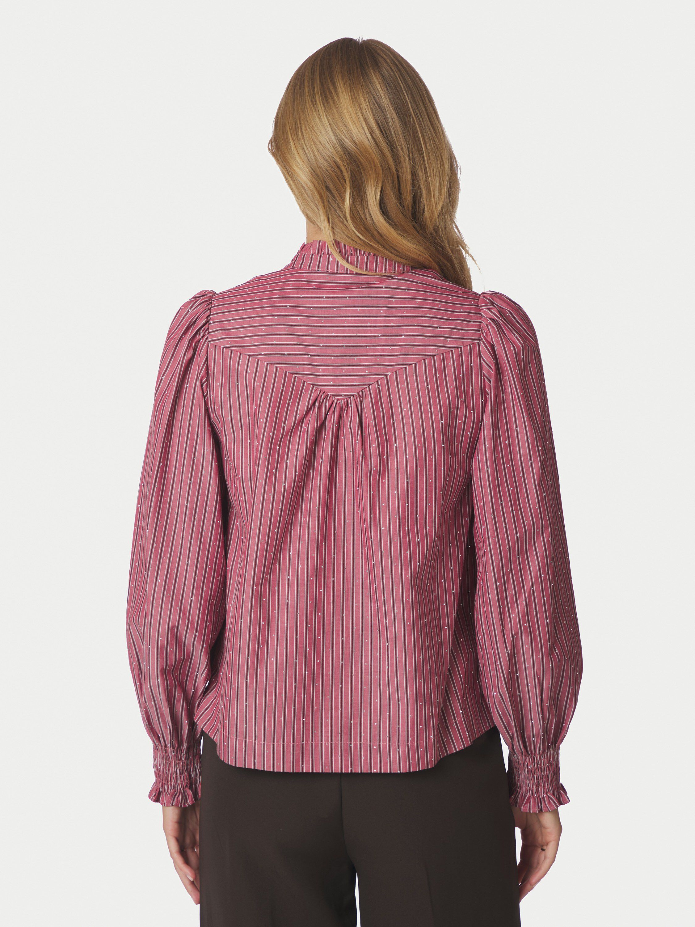 Astrida Soft Stripe Stone Blouse