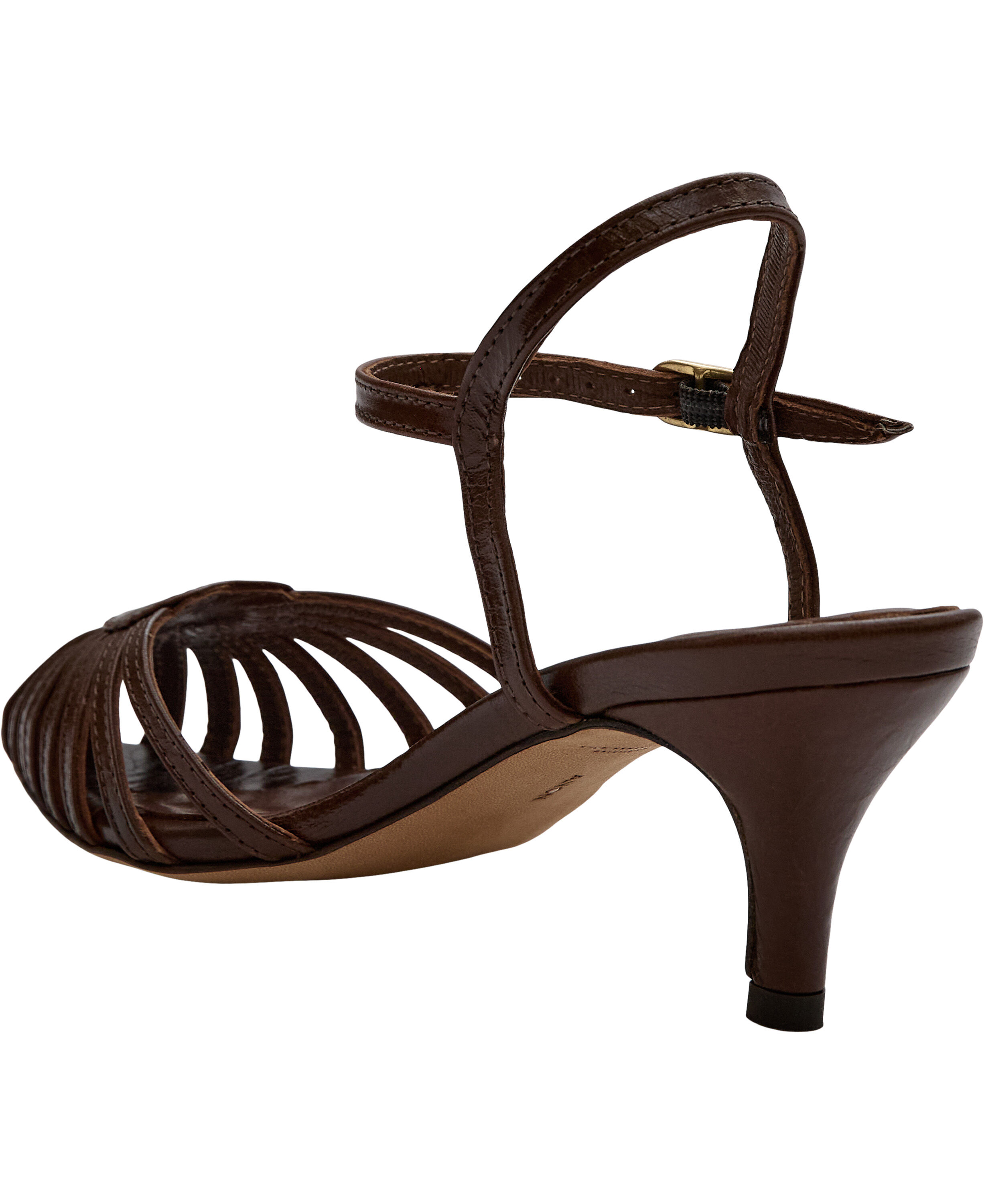 Keesha 55 Crinkled polished goat, Keesha 55, Caramel brown,