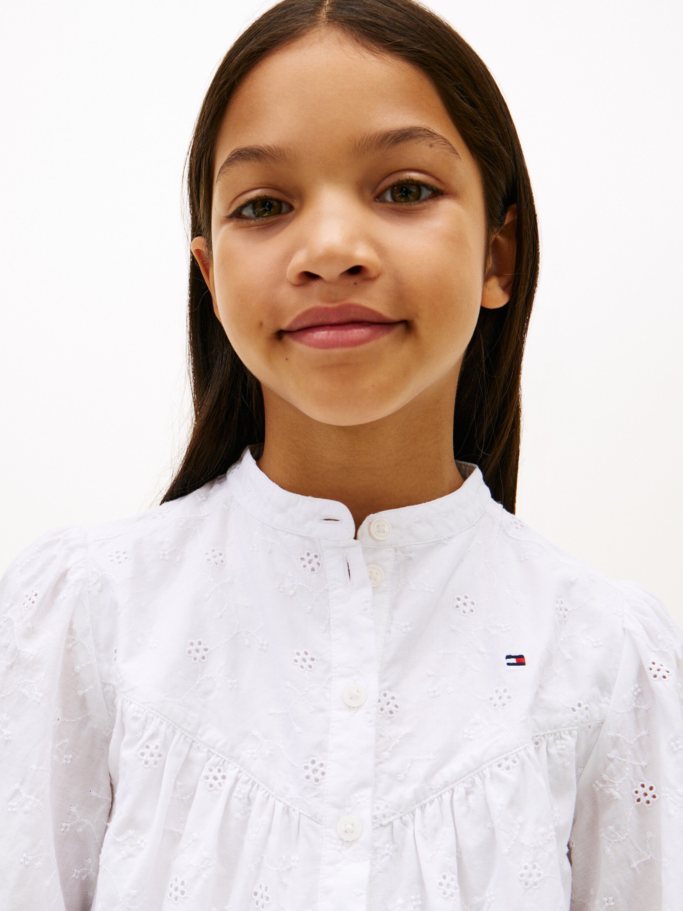 Broderie Anglaise Shirt Dress