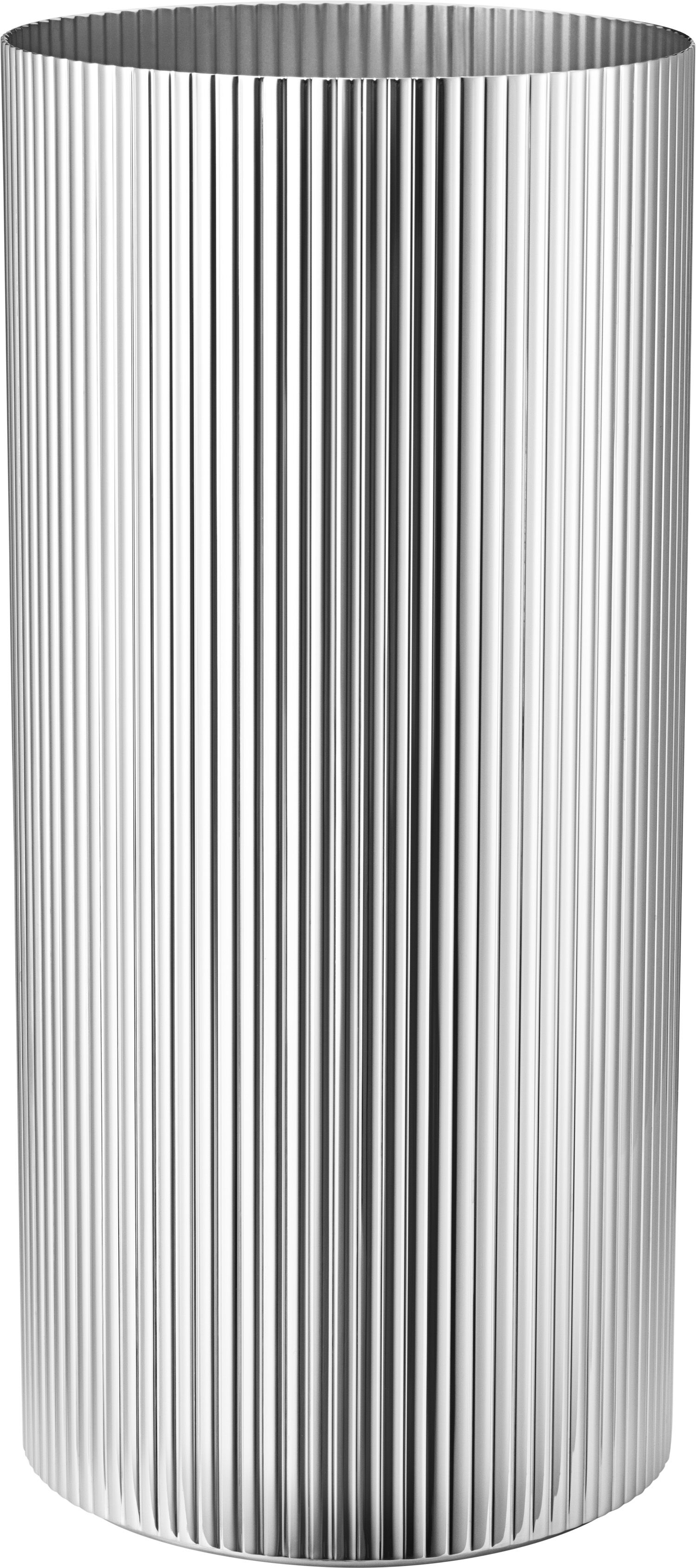 BERNADOTTE VASE STAINLESS STEEL LARGE