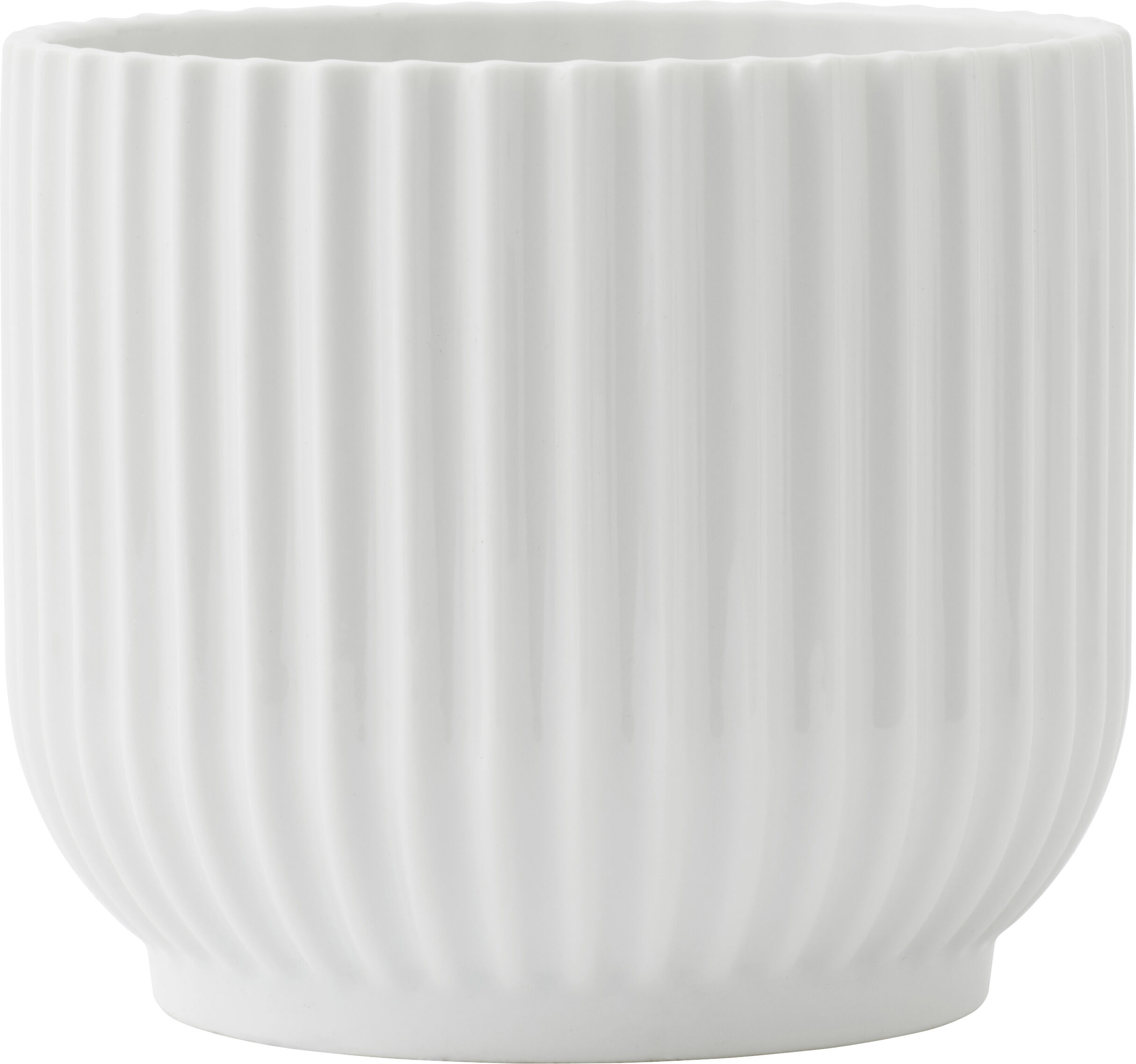 Flower pot large, white