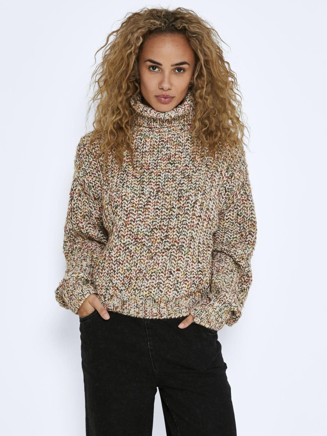 Nmmarney L/S High Neck Knit Fwd Noos