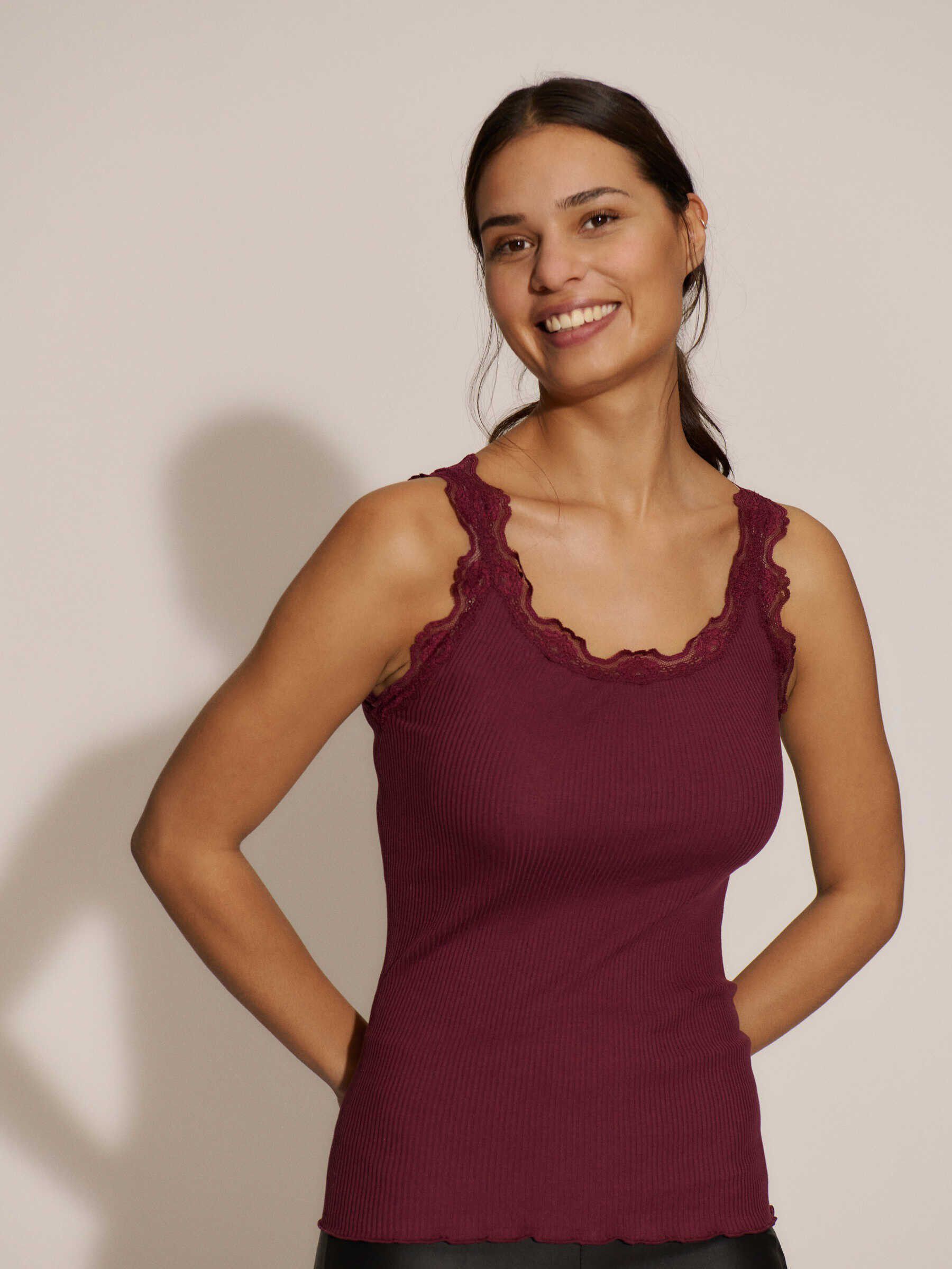RWBabette Silk SL U-neck Lace Top