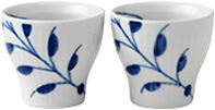 Blue Fluted Mega Egg Cup, 5 cm, 2-pack