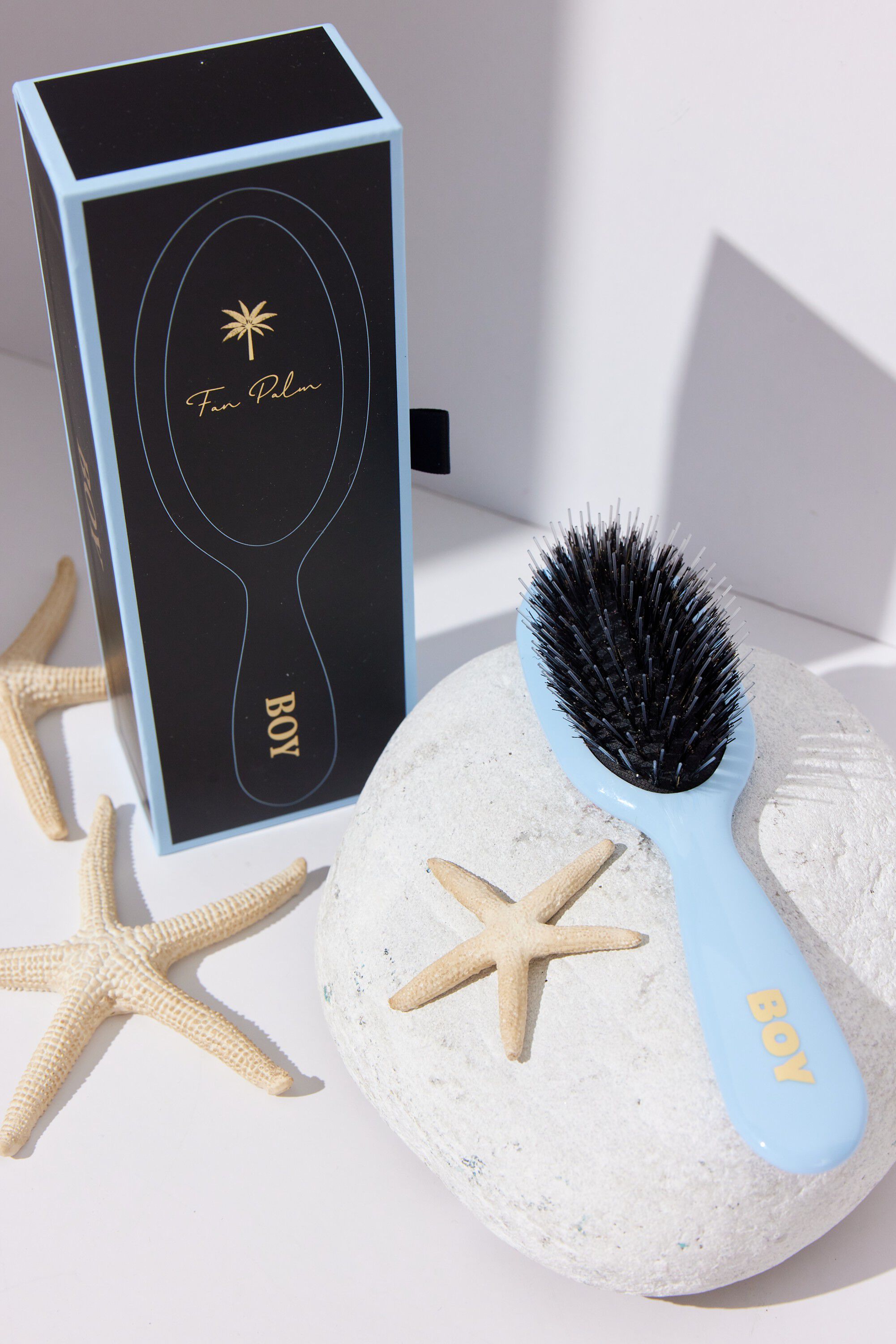 Boar- & Nylon Brush blue ""boy"" small