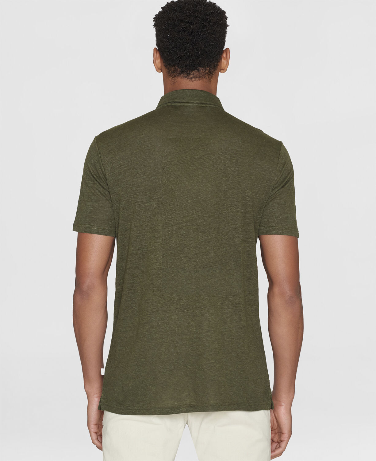 Regular linen polo - GOTS/Vegan