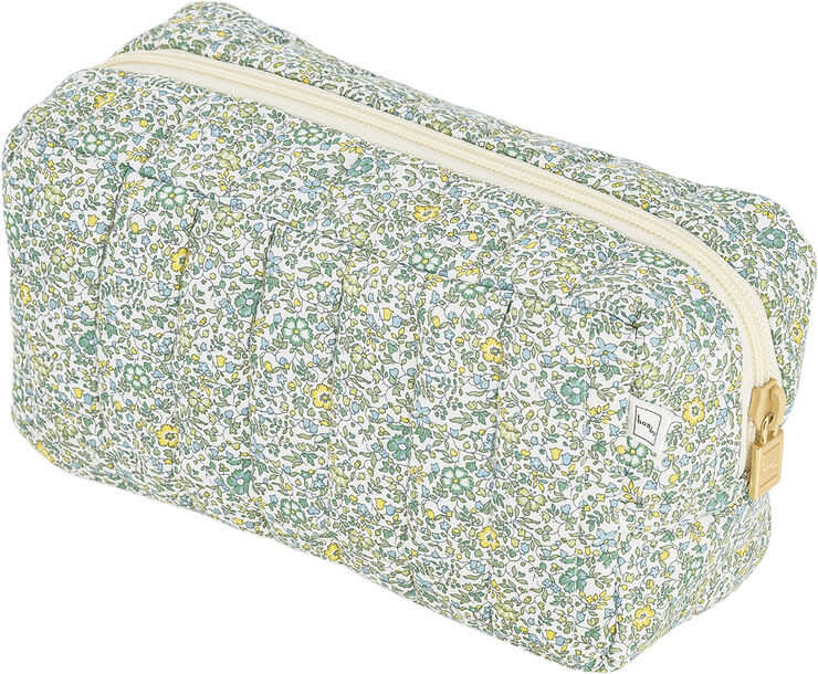 Pouch XS square  mw Liberty Katie and Millie Green
