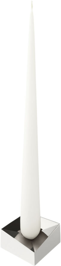 STOFF Nagel reflect candle holder, large - chrome/krom