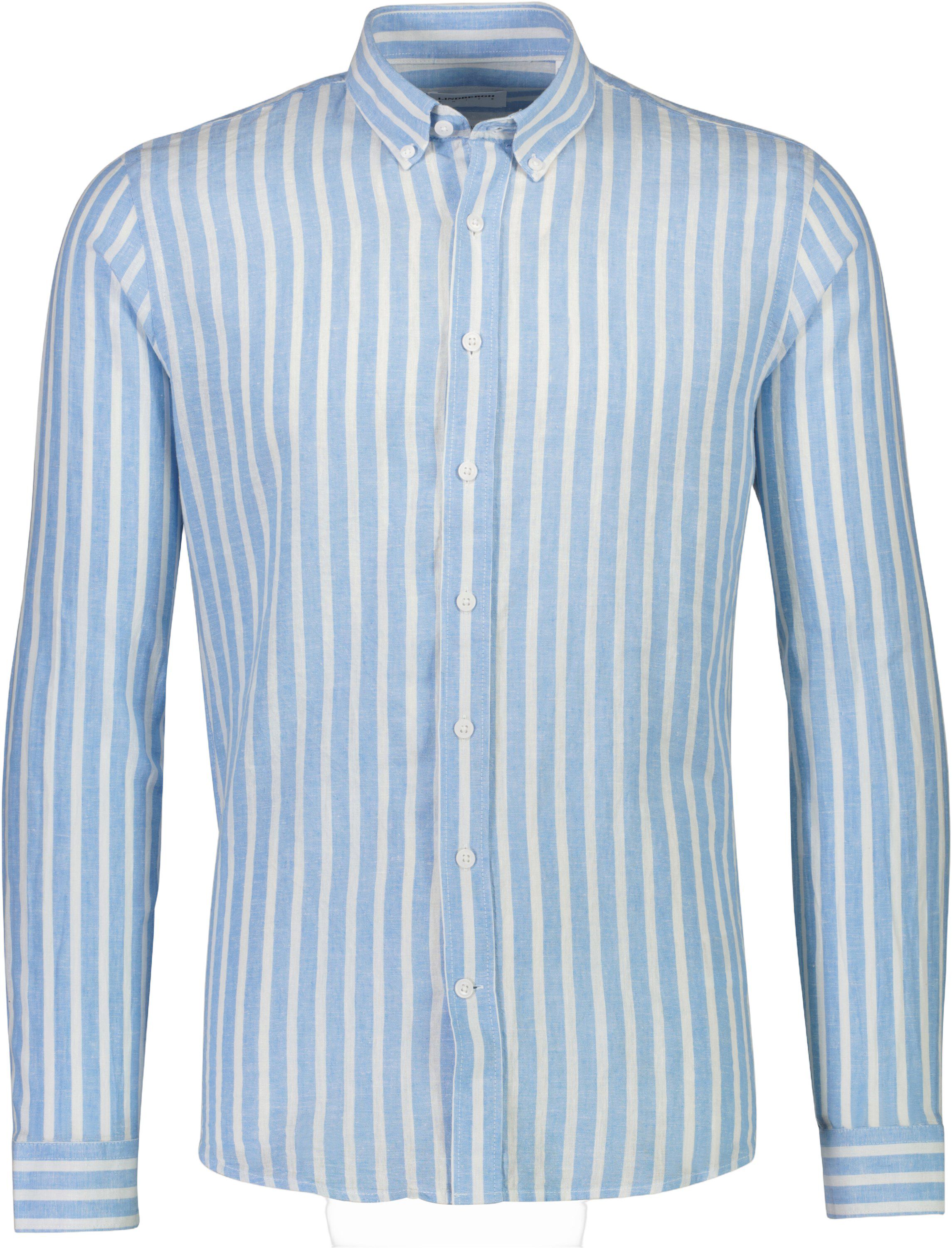 Striped cotton/linen shirt L/S