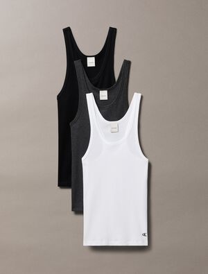 SCOOP NECK COTTON TANK 3PK