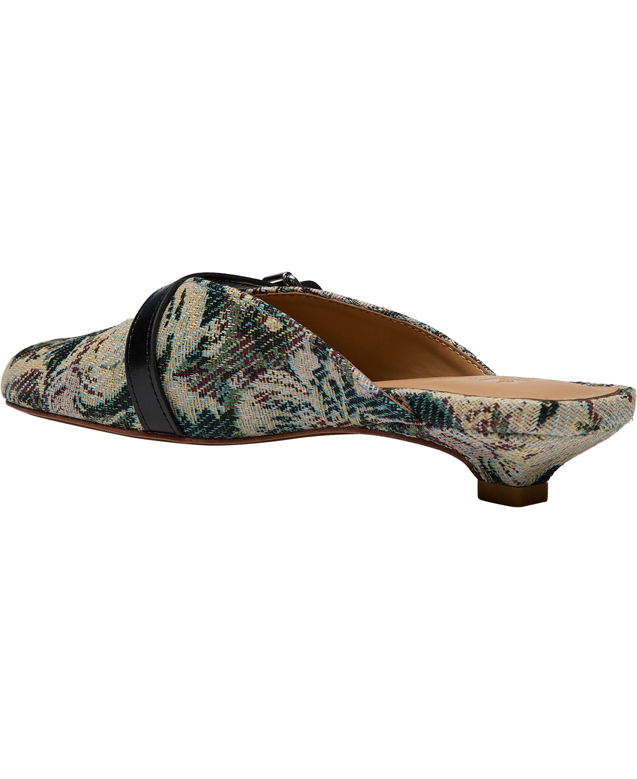 Sue Kitten Heel Mule Tapestry