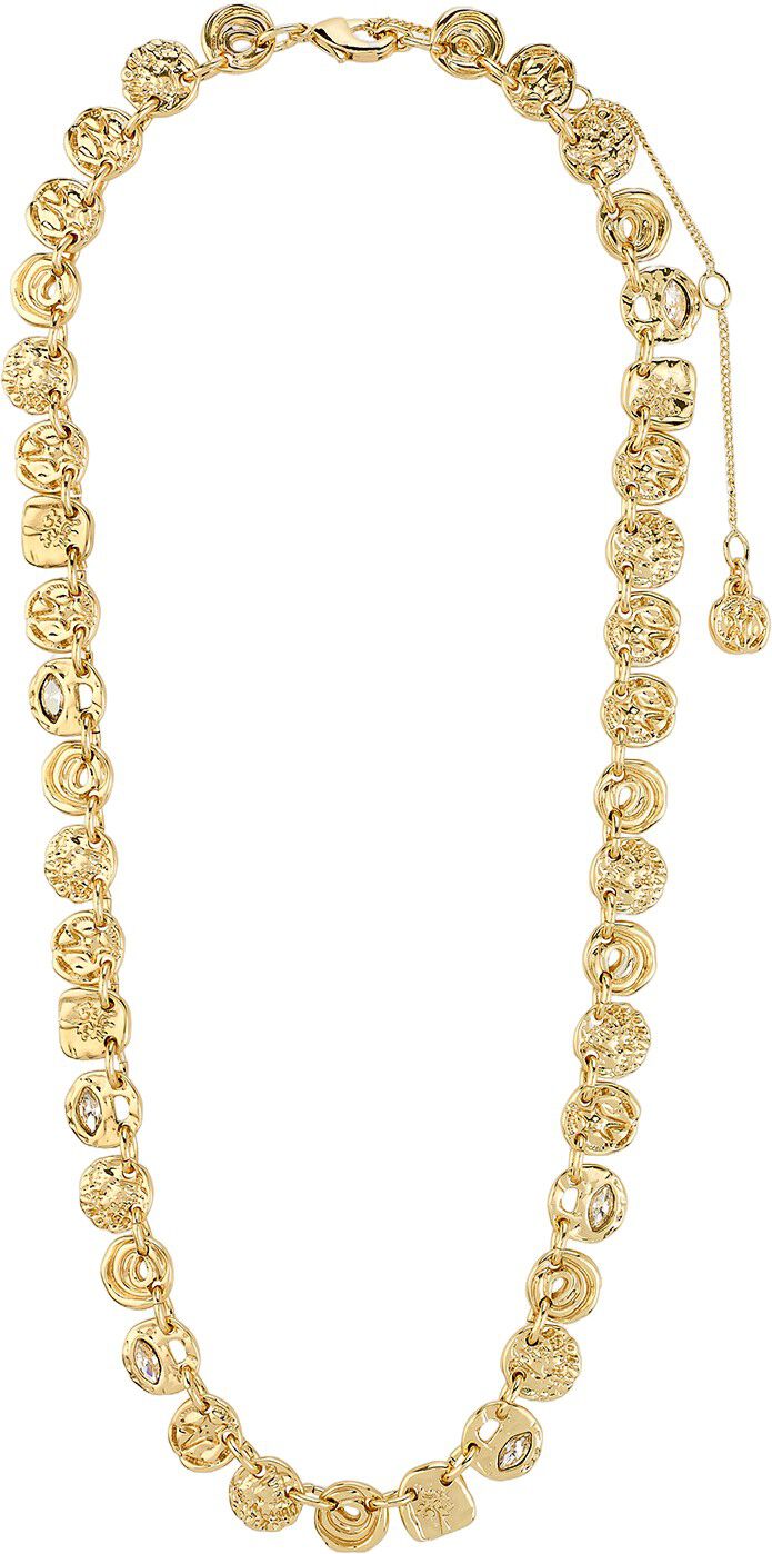 FIRE halsk&aelig;de guldbelagt