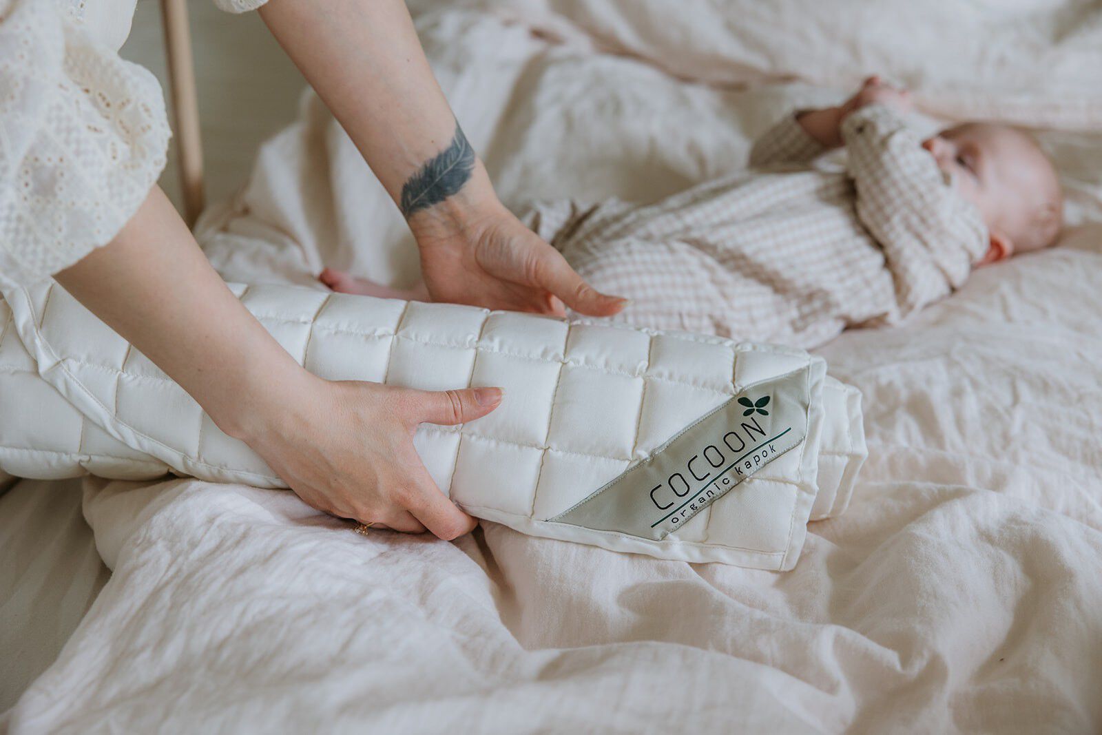 COCOON Kapok rullemadras til Babybay Maxi/Boxspring, &oslash;kologi