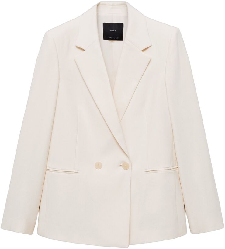 Straight-fit suit jacket