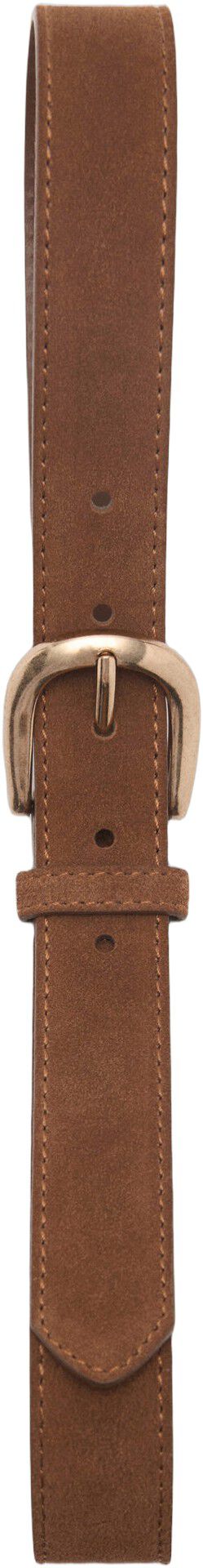 Suede belt