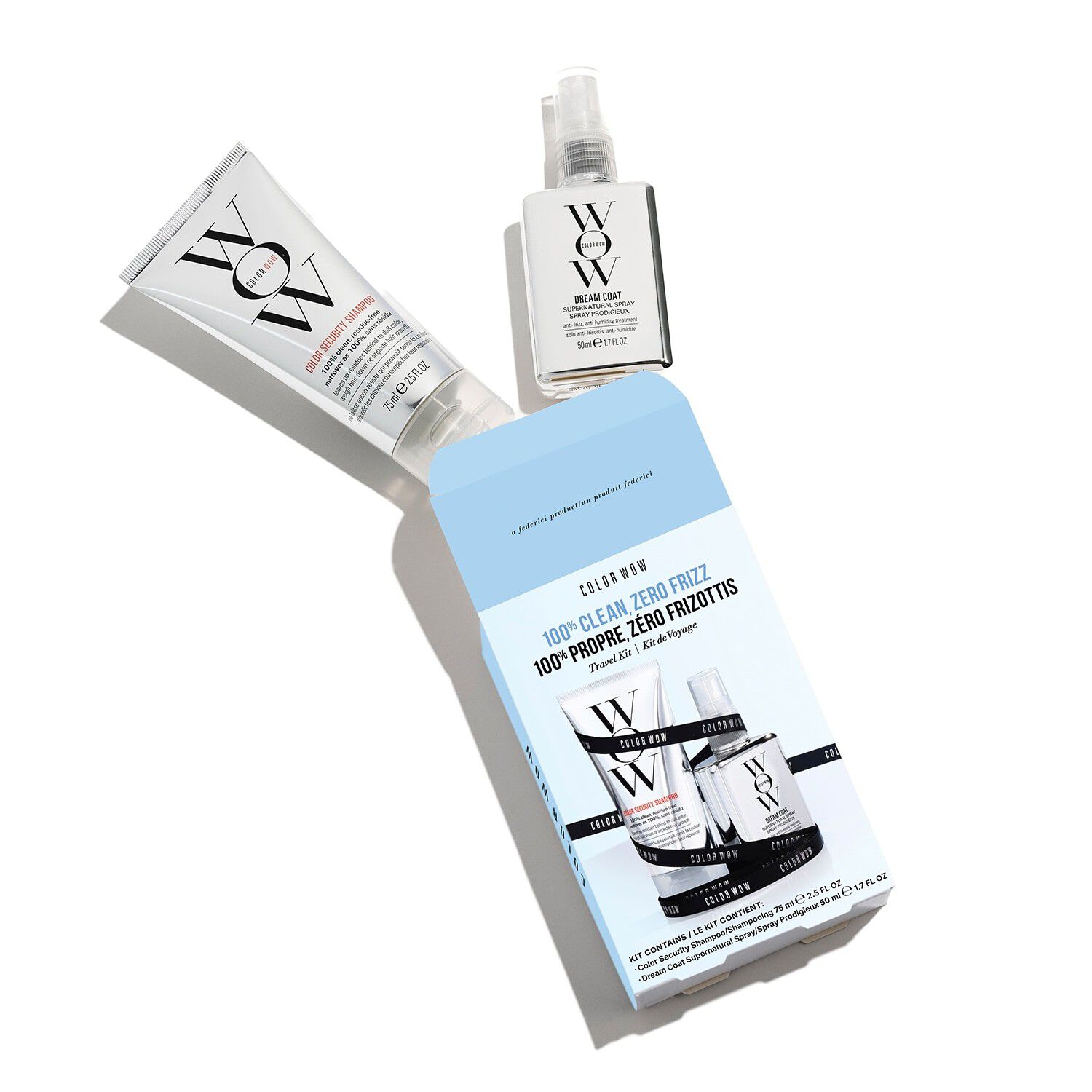 100% Clean, Zero Frizz - H&aring;rv&aring;rdsset i resestorlek