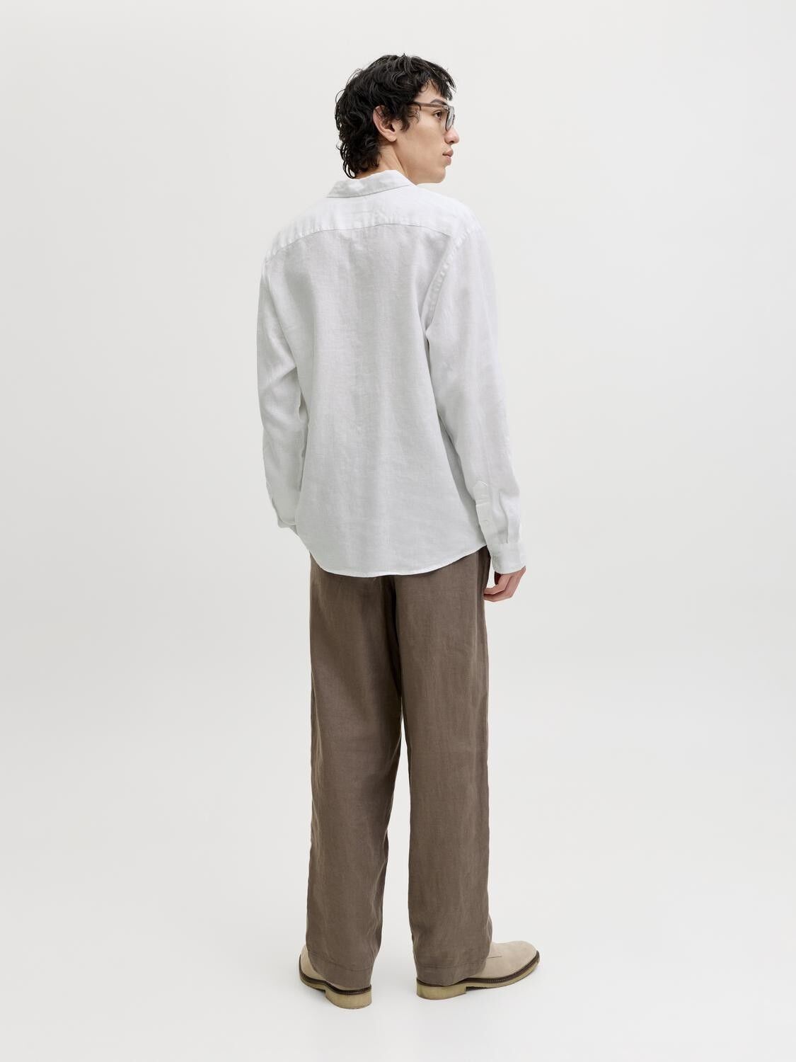 JPRBLALAWRENCE LINEN LS SHIRT SN