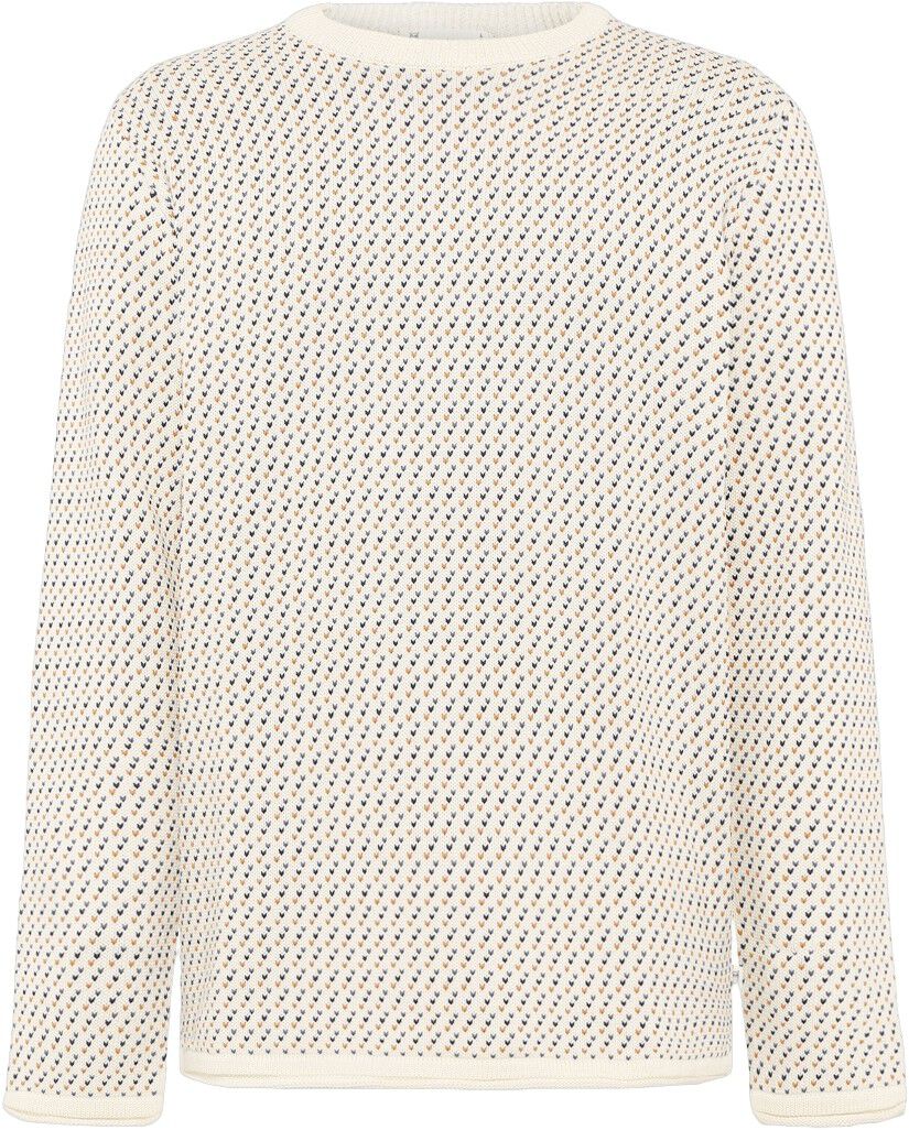 Jacquard crew neck sweater