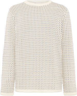 Jacquard crew neck sweater