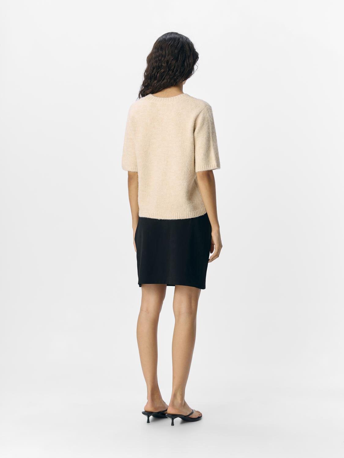 OBJSAGGIA LO S/S KNIT PULLOVER DIV
