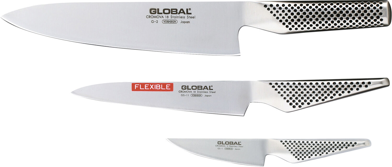 Globalknivs&aelig;t 3 dele G-211 s&aelig;t