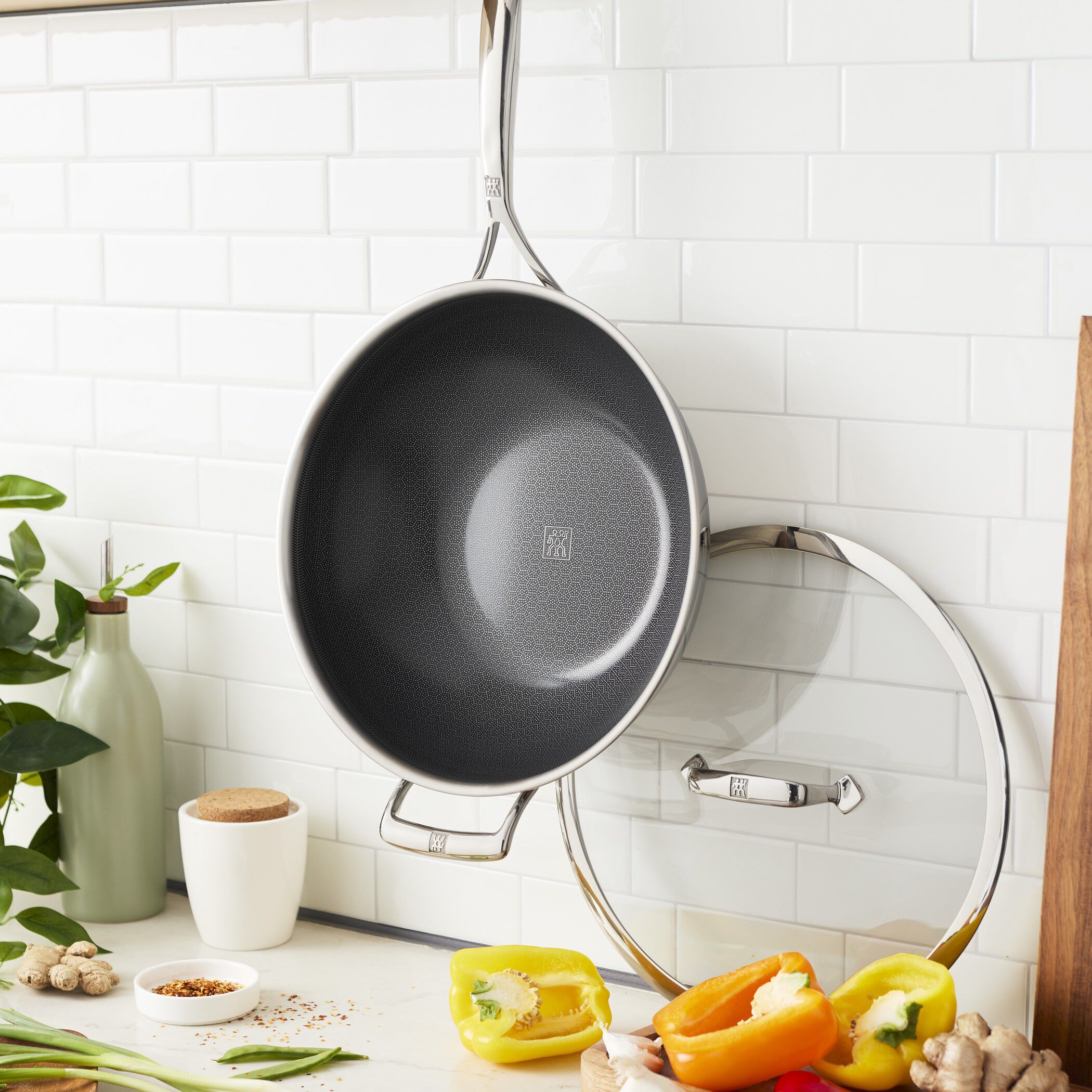 Wok 30 cm, 18/10 rostfritt st&aring;l